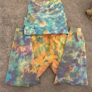 Colorful Tie-Dye Kids Pajamas